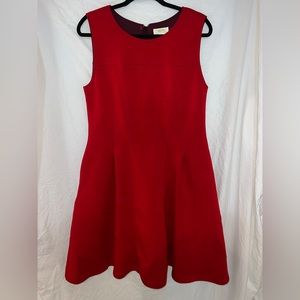 Anthropologie red dress